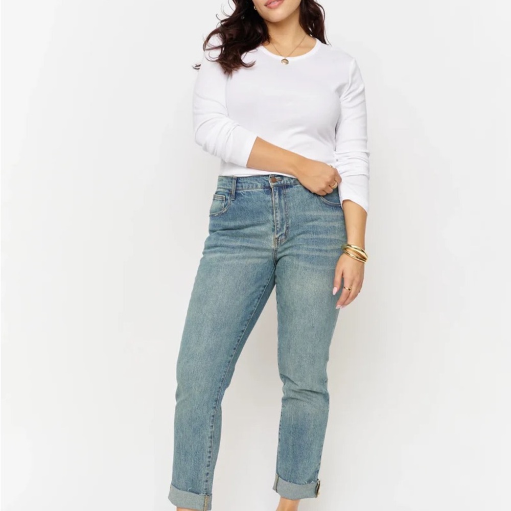 Oliver Logan Denim Crosby Relaxed Taper Straight Jeans, 28x30 Light Distress - Picture 5 of 16